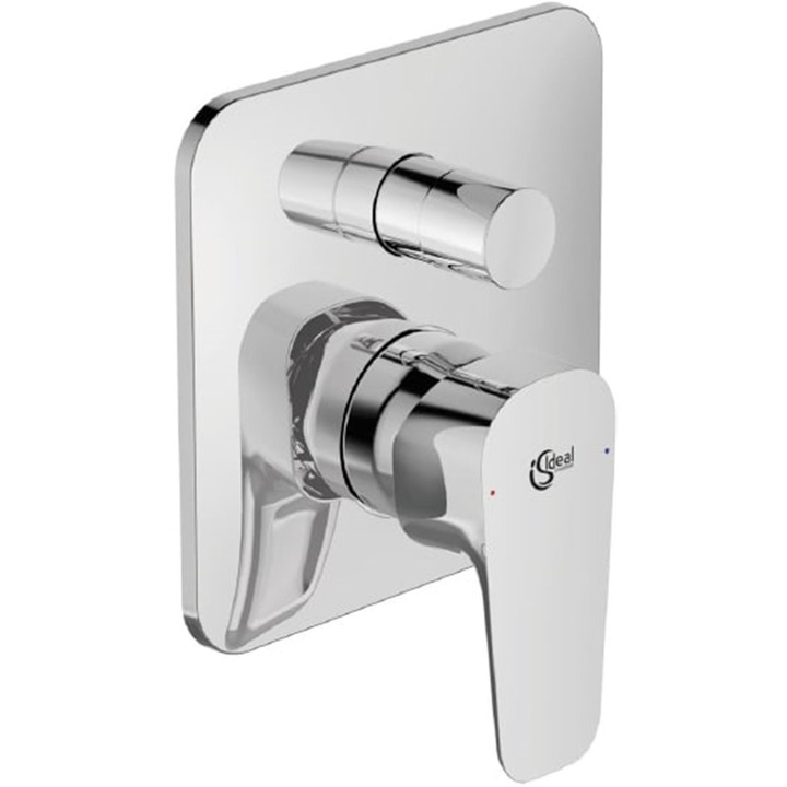 Смесител Ideal Standard ESLA, За вана-душ, За вграждане, Външна и вътрешна част, Месинг, Хром