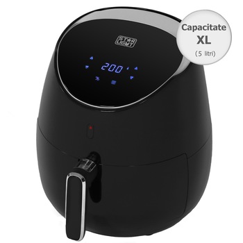 Friteuza digitala fara ulei XL Star-Light Airfryer DAFB-5020BL, 2000W, 5.0 L, Control Digital, 8 Programe Presetate, Negru Friteuza digitala fara ulei XL Star-Light Airfryer DAFB-5020BL, 2000W, 5.0 L, Control Digital, 8 Programe Presetate, Negru