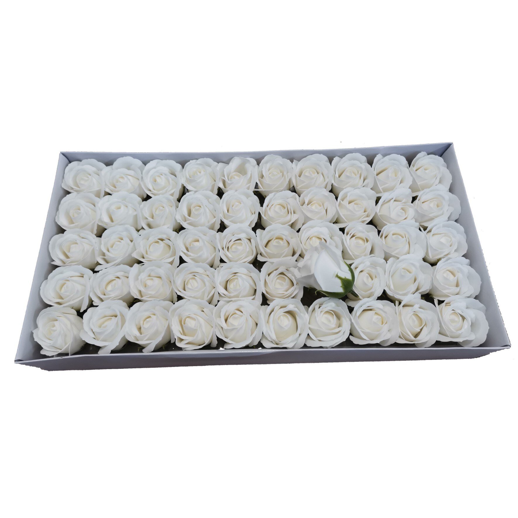 Set 50 trandafiri de sapun, ClauM, alb35