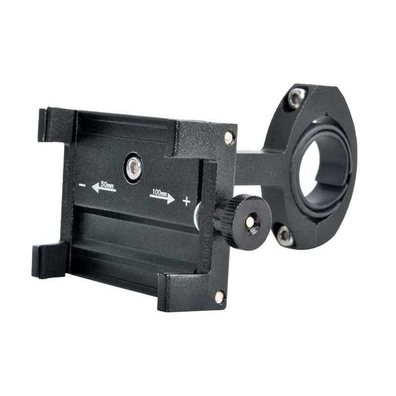 Suport de Telefon Universal pentru Bicicleta, Reglabil, 50-100mm, Negru
