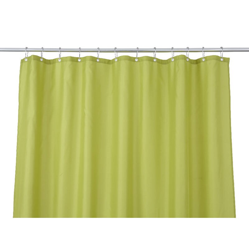 Perdea dus din poliester, Zola®, 180 x 200 cm, culoare verde, cu 12 ochiuri de prindere