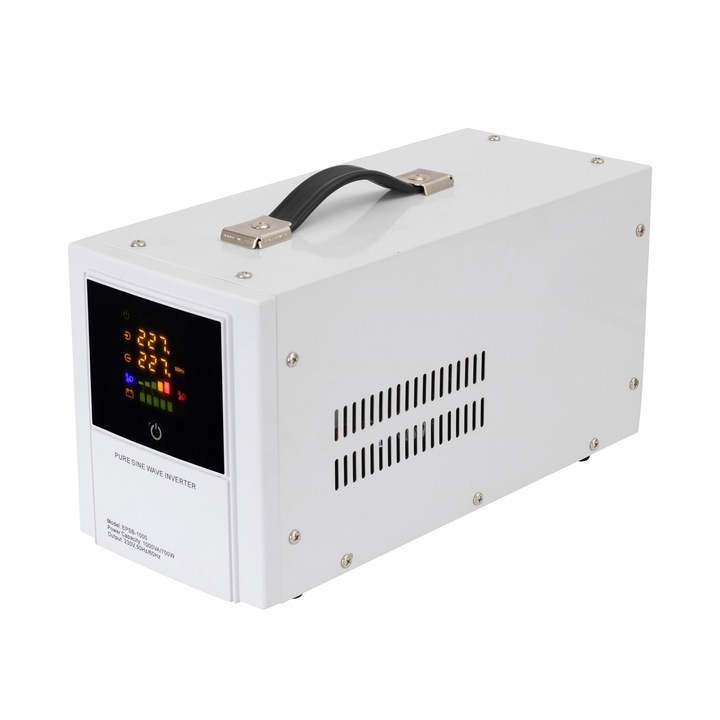 HOME UPS 1000 PRO sinus-700 синусоидален инвертор за непрекъсваемо захранване, 700 W AVR стабилизатор на напрежение 1000vA Непрекъсваемо захранване и стабилизатор на напрежение