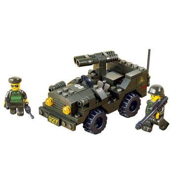 Set de constructie Sluban Army Masina de patrulare cu arma Set de constructie Sluban Army Masina de patrulare cu arma