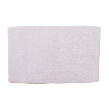 Covoras baie dreptunghiular, Zola, bumbac, culoare alb, 80 x 50 x 1.4 cm Covoras baie dreptunghiular, Zola, bumbac, culoare alb, 80 x 50 x 1.4 cm