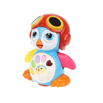 Pinguin de jucarie cu baterii pentru copii peste 6 luni, Iso trade 14201 Pinguin de jucarie cu baterii pentru copii peste 6 luni, Iso trade 14201