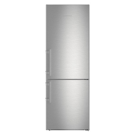 Combina frigorifica Liebherr CBNef 5735, 381 L, clasa D, congelator NoFrost, frigider BioFresh, Inox