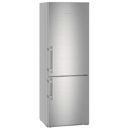 Combina frigorifica Liebherr CBNef 5735, 381 L, clasa D, congelator NoFrost, frigider BioFresh, Inox