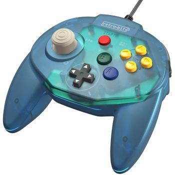 Controller Retro Bit Tribute 64 Usb Ocean Blue Pc Controller Retro Bit Tribute 64 Usb Ocean Blue Pc