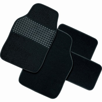 Set covorase textil Bottari Gum-Pad, 4 bucati, negru Set covorase textil Bottari Gum-Pad, 4 bucati, negru