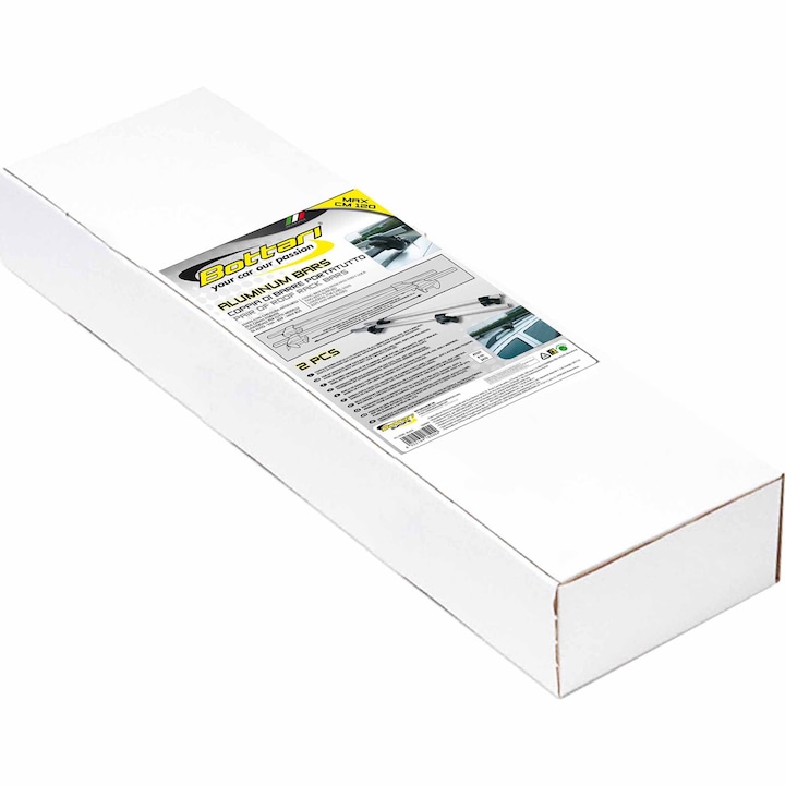 Bare transversale universale Bottari Aluminium Bars, aluminiu/negru