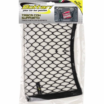 Buzunar plasa cu suport metalic Bottari, 45x25cm Buzunar plasa cu suport metalic Bottari, 45x25cm