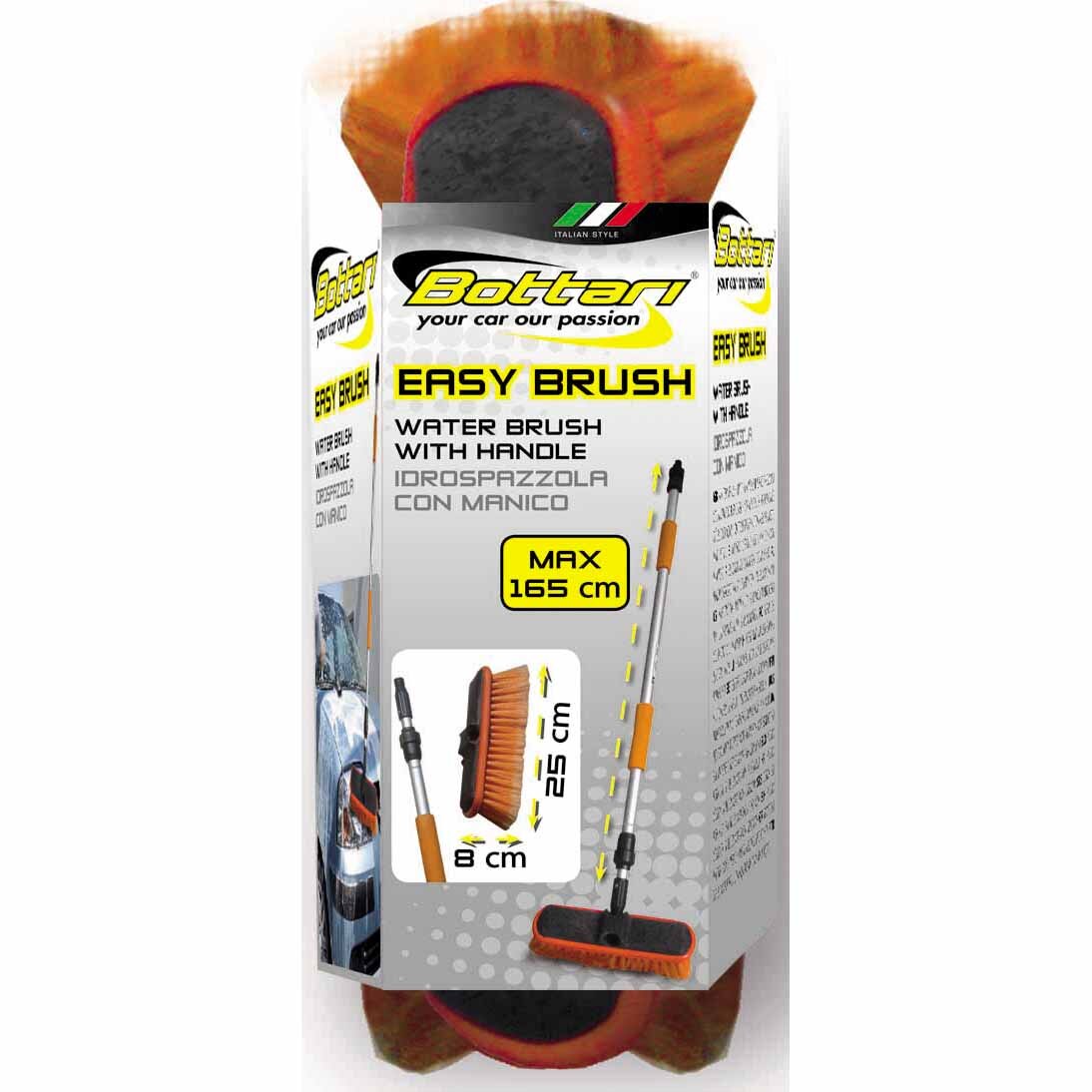 Четка за почистване на автомобил Bottari Easy Brush, С дръжка, 165 см