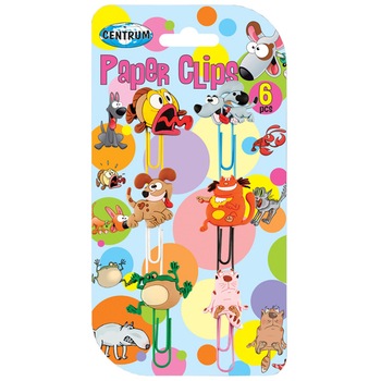 Agrafe metalice Crazy Pets Set 6 Agrafe metalice Crazy Pets Set 6