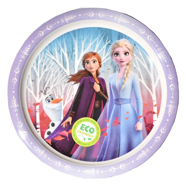 Farfurie intinsa Frozen eco bambus Disney Gabbiano, 23cm