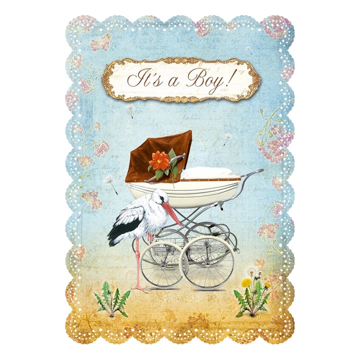 Felicitare - It's a Boy, Gespaensterwald, Multicolor