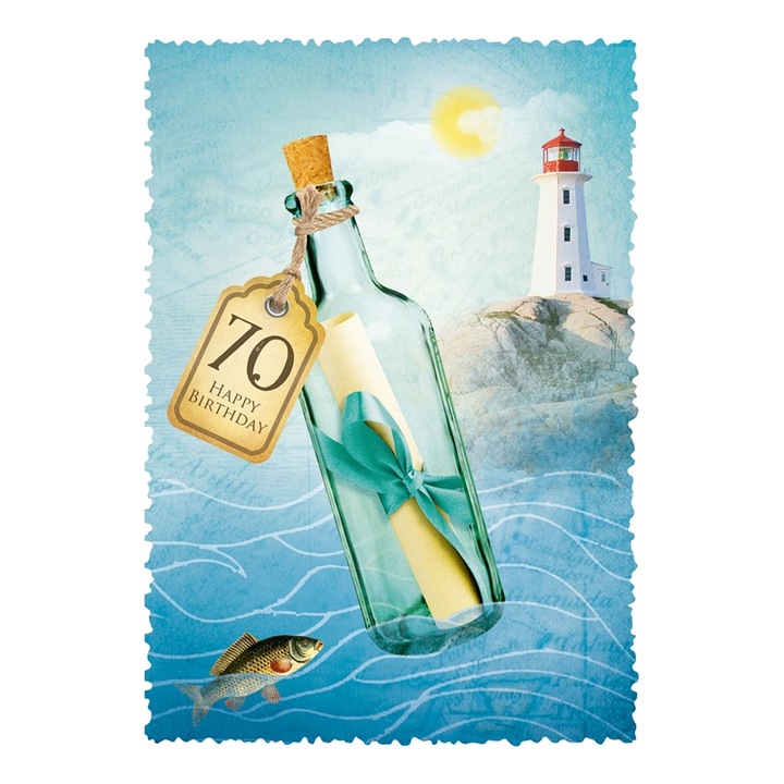 Felicitare - La multi ani 70, Gespaensterwald, Multicolor