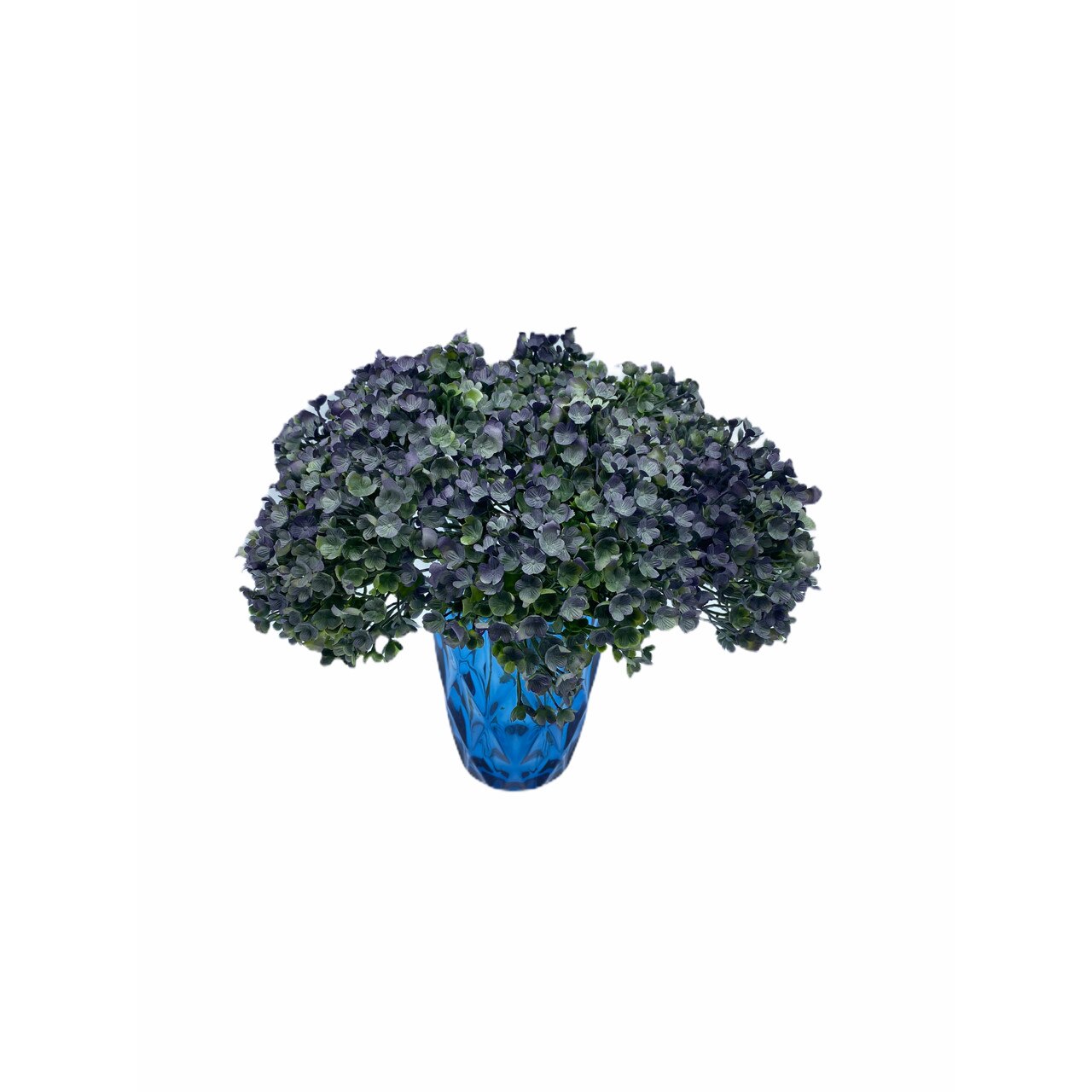 Set 3 flori artificiale, Hortensie, Mov, 19 cm