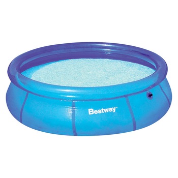 Piscina rotunda Bestway, 244 x 66 cm, pereti intariti cu 3 straturi din material rezistent si kit reparatie Piscina rotunda Bestway, 244 x 66 cm, pereti intariti cu 3 straturi din material rezistent si kit reparatie