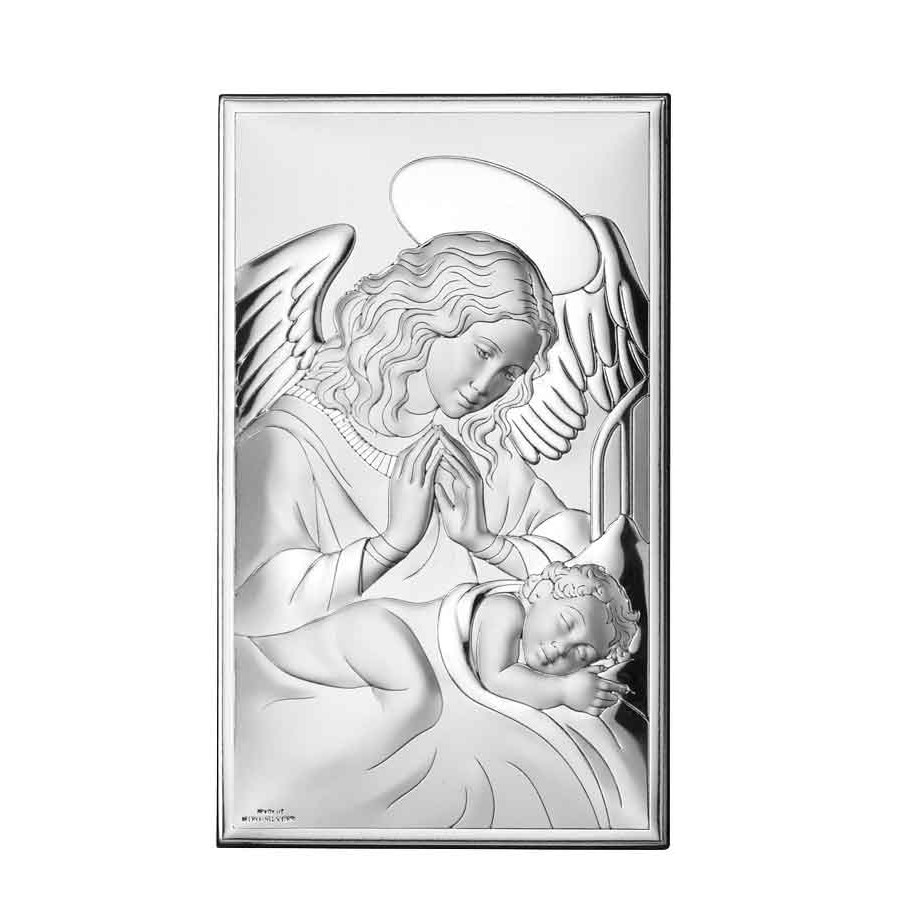 Icoana Argint Ingerul Pazitor 9x15cm ClassGifts