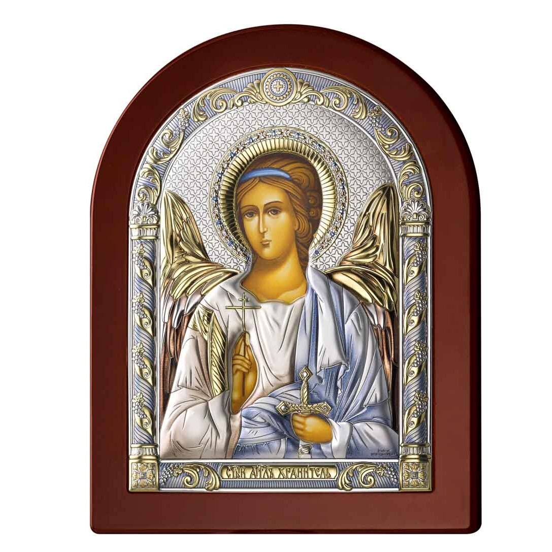 Icoana Argint Ingerul Pazitor 17.5x22.5cm Color ClassGifts