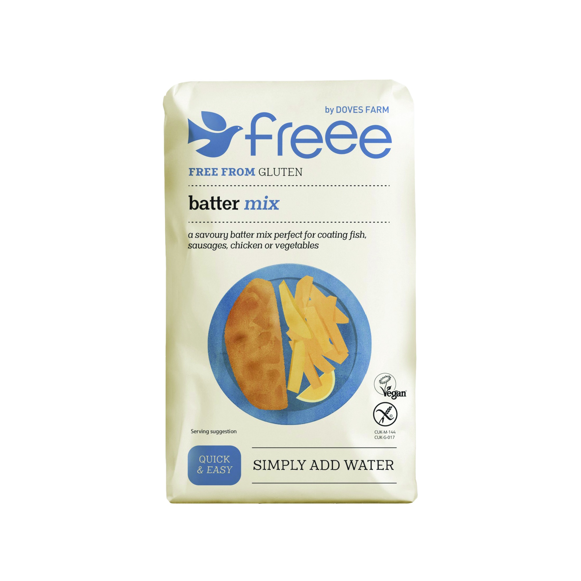 Faina mix pentru snitele fara gluten si alergeni, kosher 1kg, Freee by Doves Farm