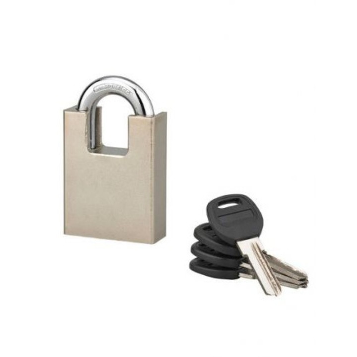 Lacat de santier, 50 mm, protectie anti-spargere, 4 chei reversibile - SP