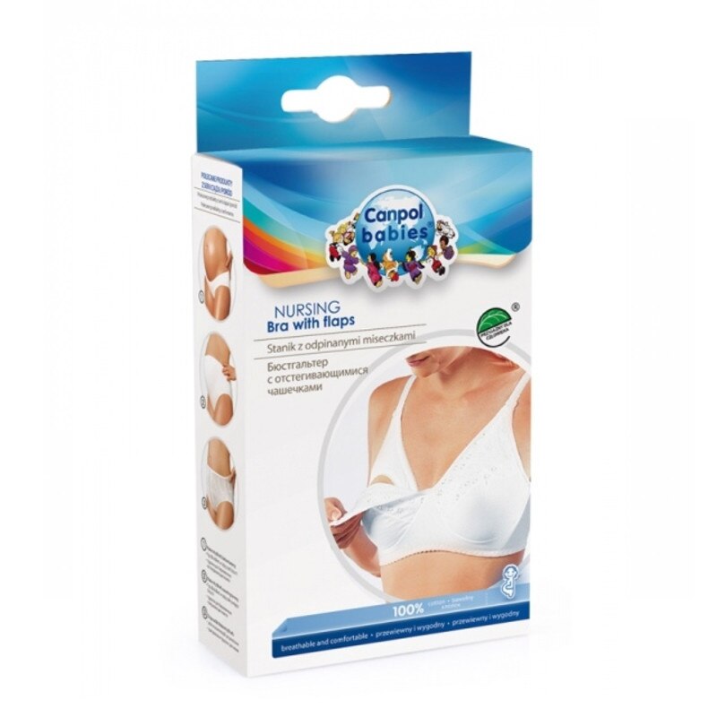 Sutien pentru alaptare 75B Canpol Babies 26/755, Alb 75B