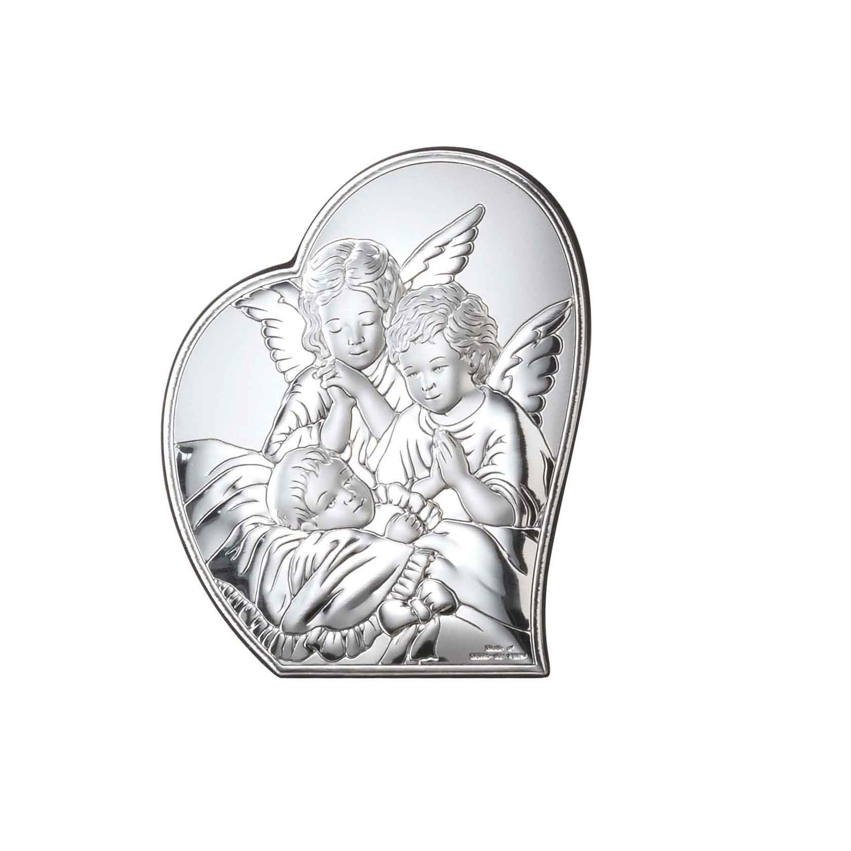 Iconita Argint Ingerul Pazitor 12x14.5cm ClassGifts