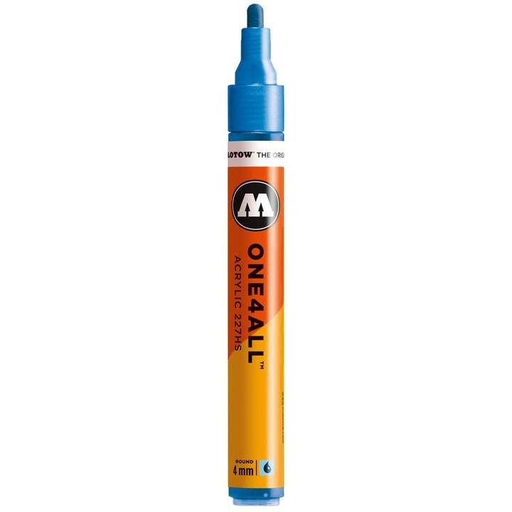 Marker acrilic Molotow One4All 227HS 4mm metallic blue