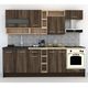 Set Bucatarie Genarom Cossy New 260 Wenge / Decor 7648, 260 x 200 - 230 x 60 cm