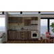 Set Bucatarie Genarom Cossy New 260 Wenge / Decor 7648, 260 x 200 - 230 x 60 cm
