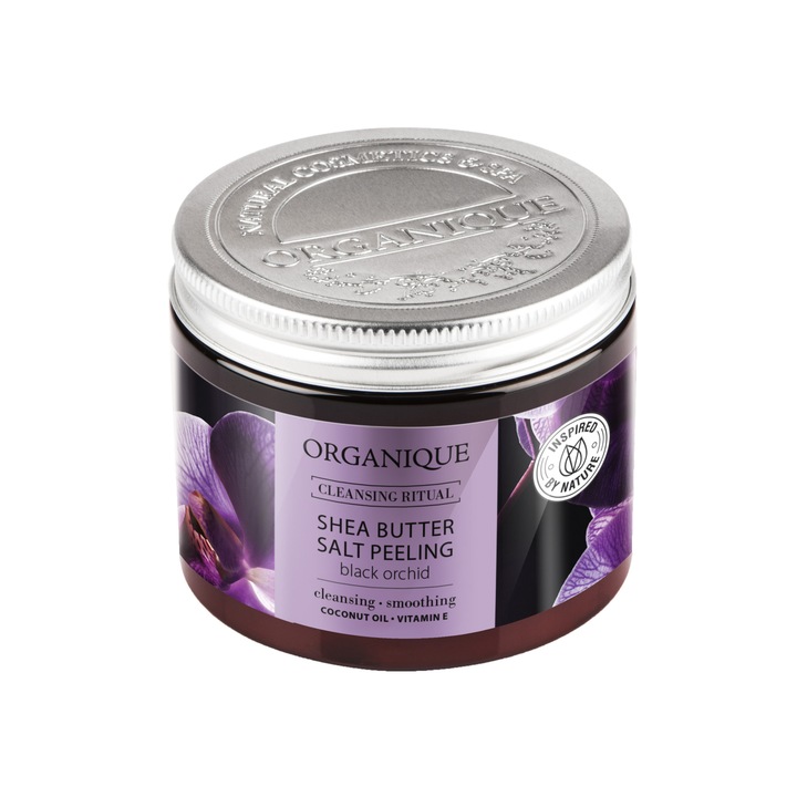 Exfoliant corporal cu orhidee neagra si shea Organique 200 ml