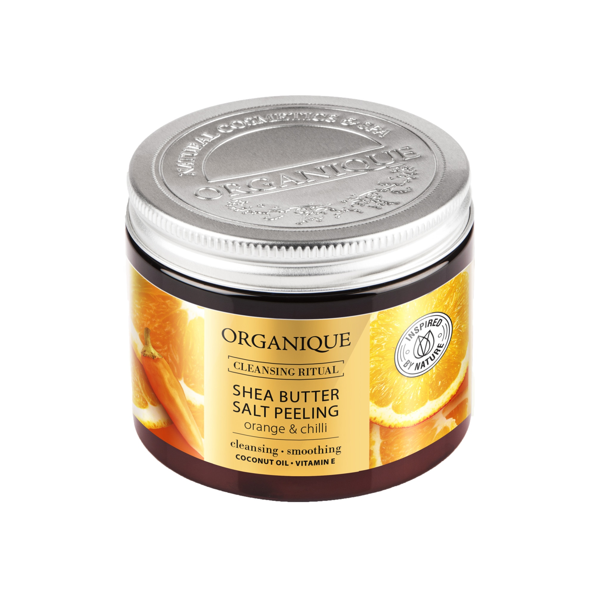 Exfoliant corporal anticelulitic cu portocale, chilli si shea Organique 200 ml