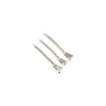 Set 12 cleme profesionale pentru par MoonbasaNails # 363, Argintiu Set 12 cleme profesionale pentru par MoonbasaNails # 363, Argintiu