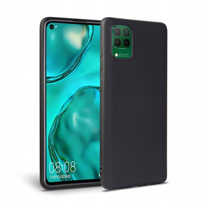 Силиконов кейс TECH-PROTECT icon, За Huawei P40 Lite, Черен