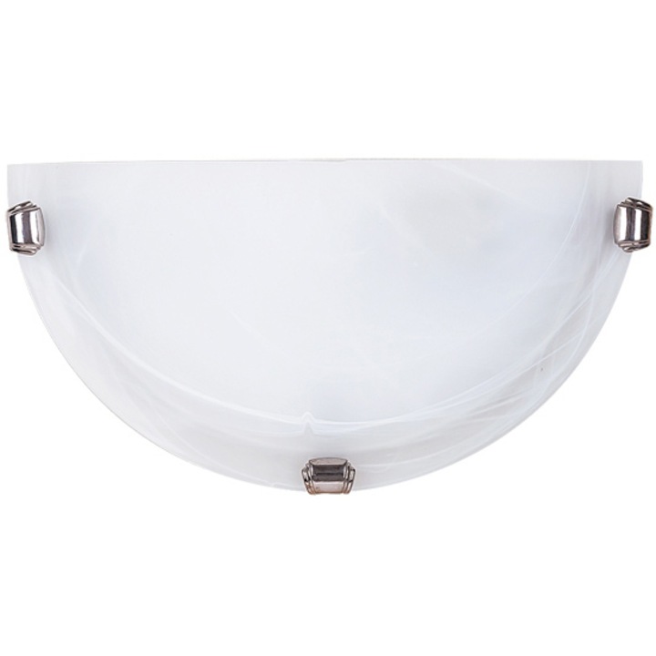 Aplica Rabalux Alabastro, E27, 1x60W, Alb/Crom