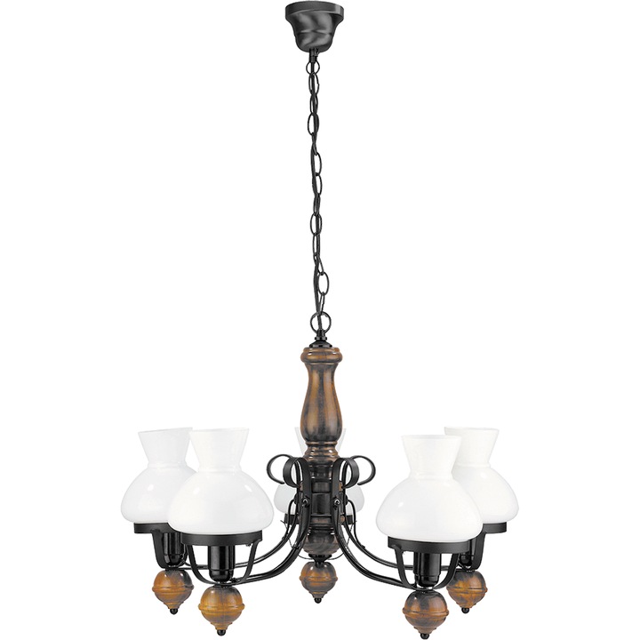 Пендел Rabalux Petronel, 5 рамена, E27, 5x60W