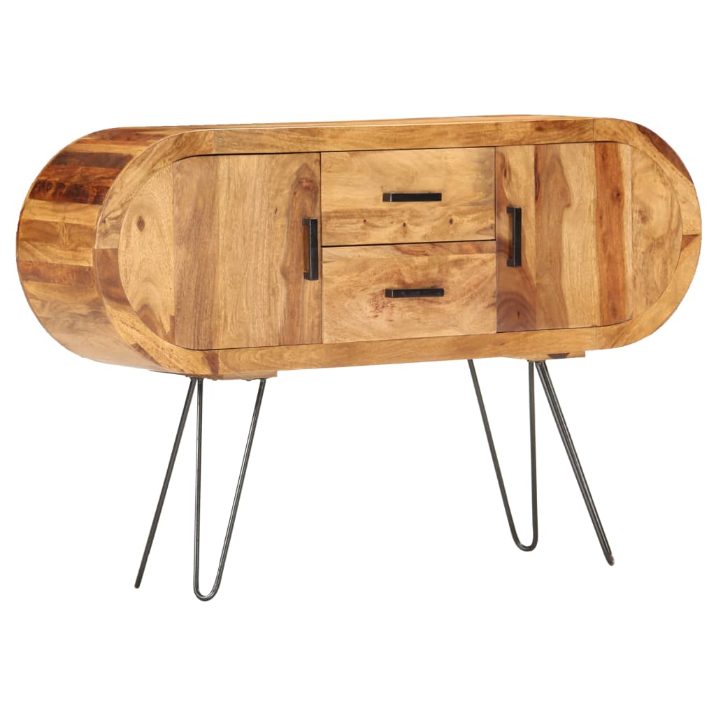 Comoda, vidaXL, Lemn de palisandru, 118 x 28 x 75 cm, Maro