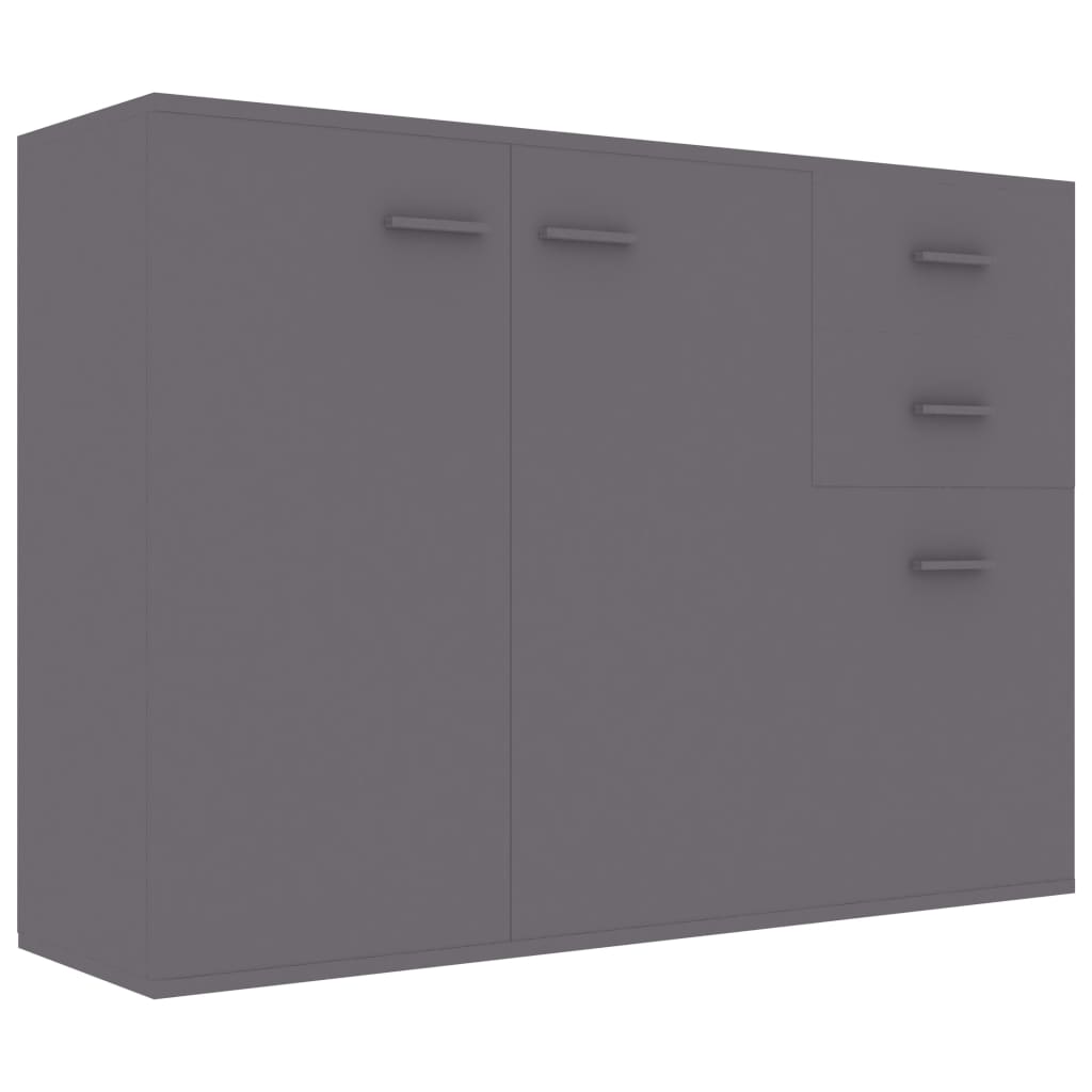 Comoda, vidaXL, PAL, 105 x 30 x 75 cm, Gri