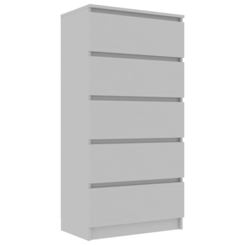 Comoda cu 5 sertare, vidaXL, PAL, 60 x 35 x 121 cm, Gri Comoda cu 5 sertare, vidaXL, PAL, 60 x 35 x 121 cm, Gri