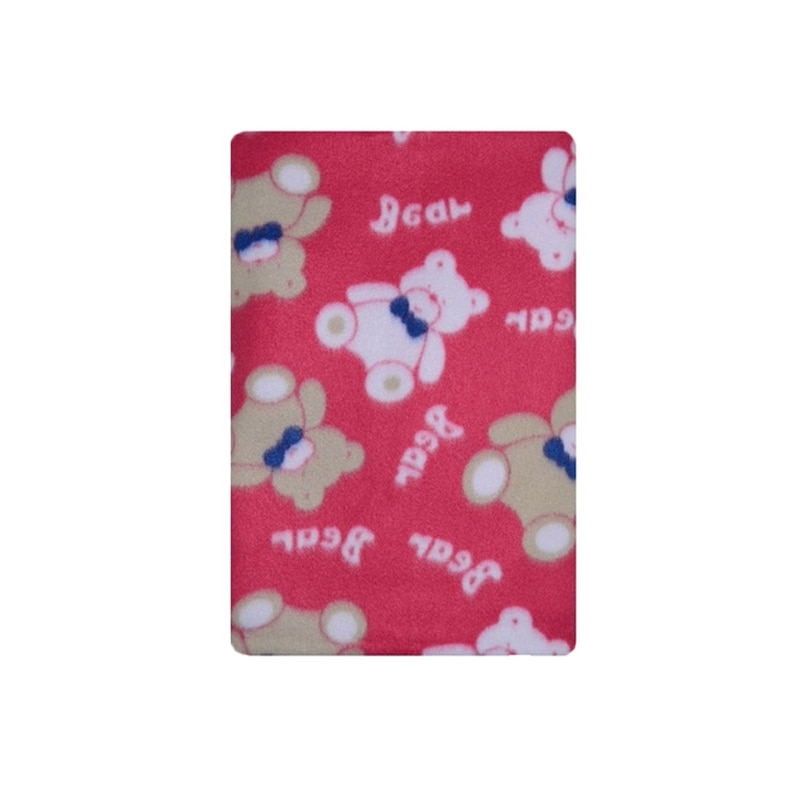 Paturica groasa 80 x 100 cm pentru bebelusi NN PGFU01-RO, Rosu