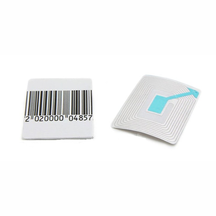 Set 10 Etichete autoadezive antifurt 40 mm x 40 mm, 1.000 buc/rola