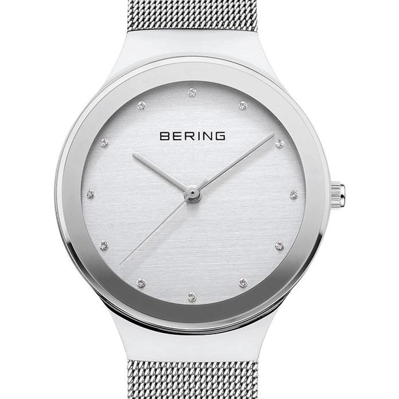 Ceas de dama Bering 12934-000, 34mm, 3ATM, Argintiu