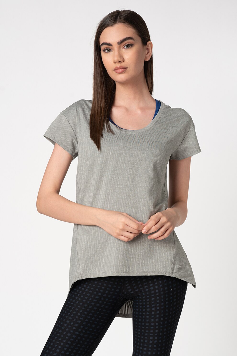 2XU, Tricou lejer pentru fitness Dry-X Studio, Gri