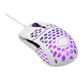 Mouse gaming Cooler Master MM711 RGB Glossy, Alb Mouse gaming Cooler Master MM711 RGB Glossy, Alb