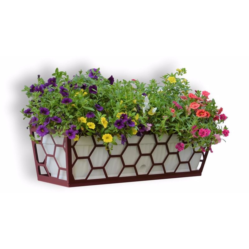 Suport metalic jardiniera Hexa 620 mm grena