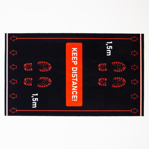 Covoras intrare cauciucat keep distance 90cm-150cm