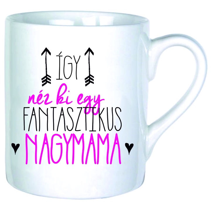 Cana cu mesaj, Ceramica, Multicolor