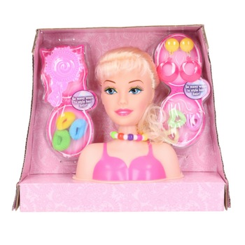 Bust papusa coafat si styling, cu accesorii pentru coafat, 15x12x5cm, + 3 ani Bust papusa coafat si styling, cu accesorii pentru coafat, 15x12x5cm, + 3 ani