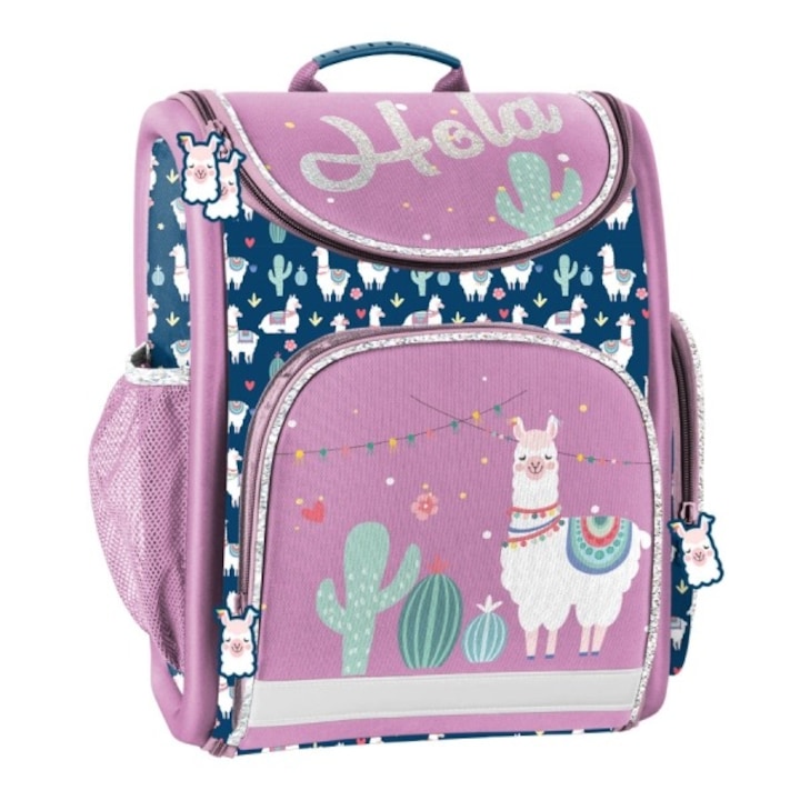 Lámás ergonomikus iskolatáska - Paso